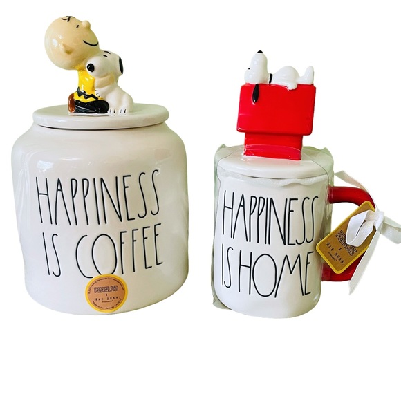 Rae Dunn Dining Rae Dunn Peanuts Charlie Brown And Snoopy Happiness